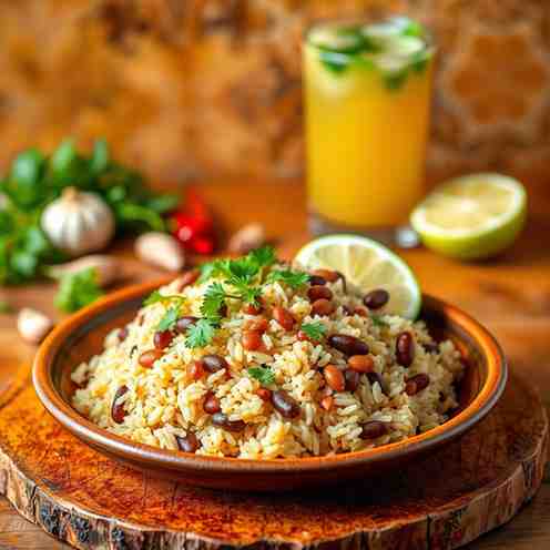 Tacu Tacu - Pan-Fried Peruvian Rice & Beans